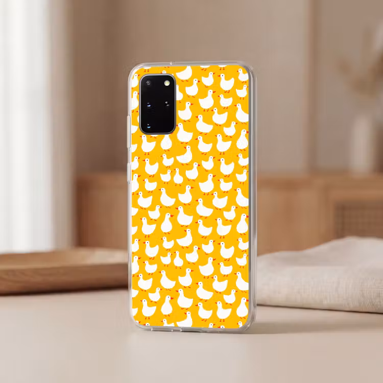 Telefoonhoesje - Eendjes - Patroon - Geel — 3