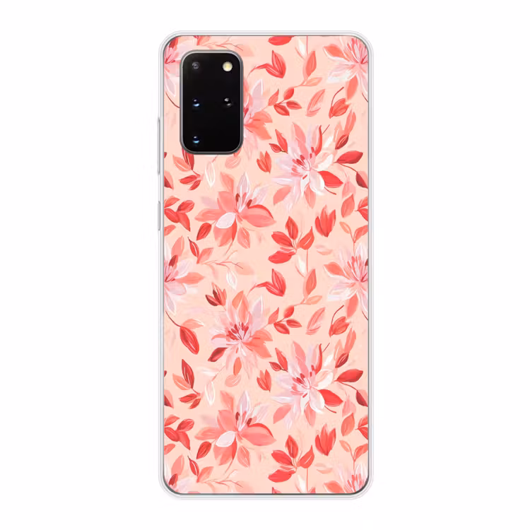 Telefoonhoesje - Botanisch - Bloemen - Rood — 1