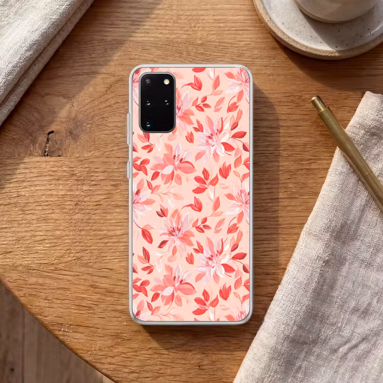 Telefoonhoesje - Botanisch - Bloemen - Rood — 2
