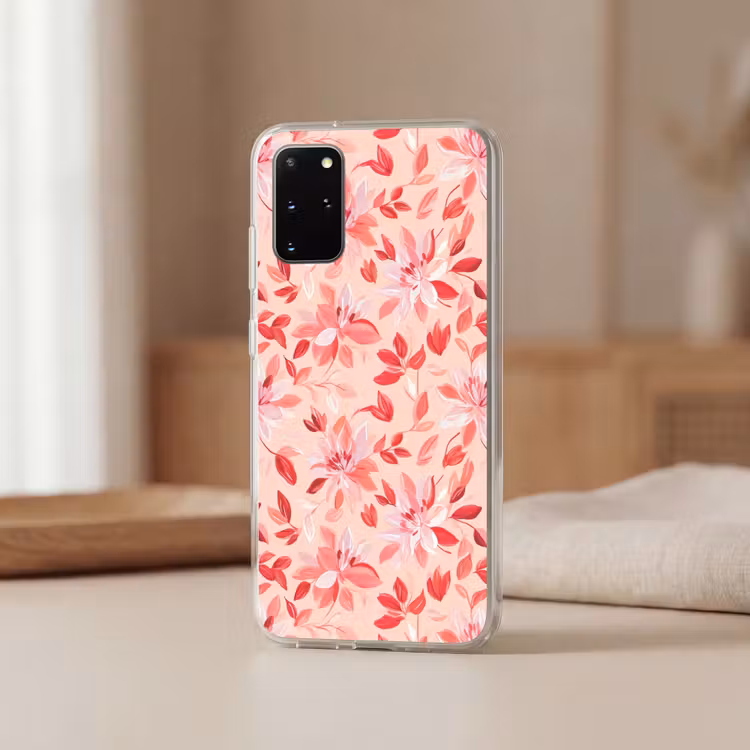 Telefoonhoesje - Botanisch - Bloemen - Rood — 3