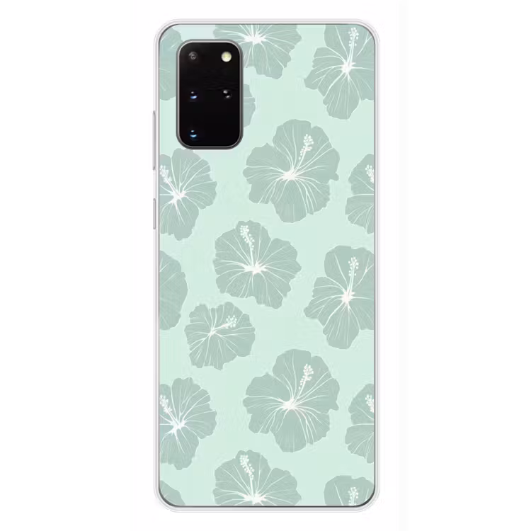Telefoonhoesje - Bloemen - Hibiscus - Mint — 4