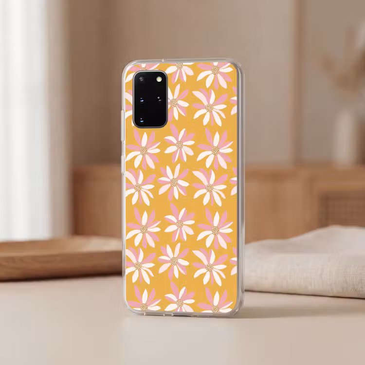 Telefoonhoesje - Bloemen - Modern - Geel — 3