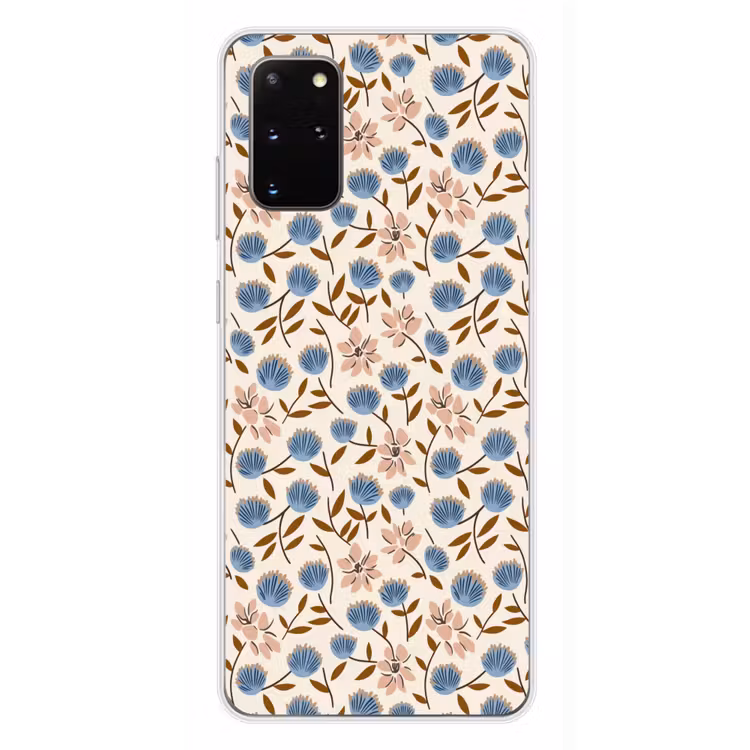 Telefoonhoesje - Bloemen - Wild - Blauw — 4