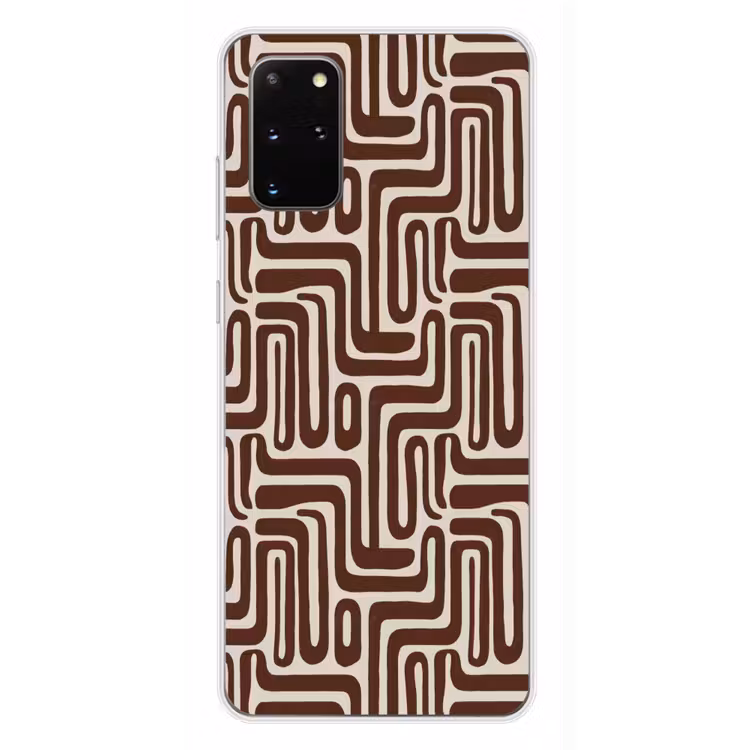 Telefoonhoesje - Abstract - Patroon - Bruin — 4