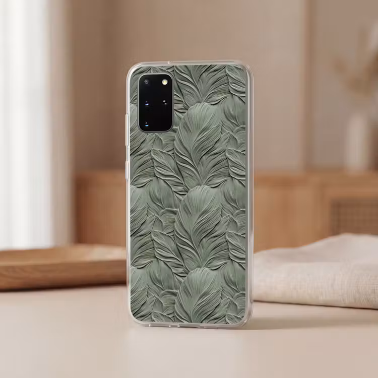 Telefoonhoesje - Bladeren - Textuur - Groen — 3