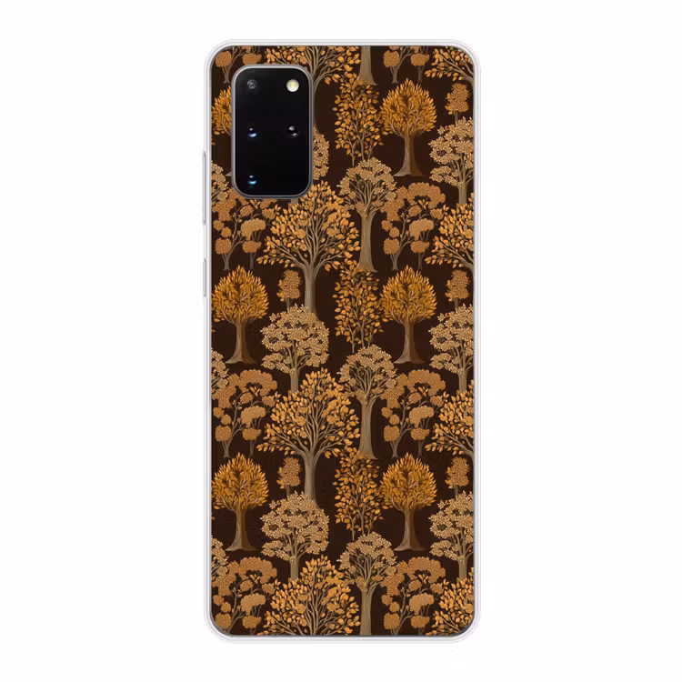 Telefoonhoesje - Bomen - Patroon - Bruin — 1