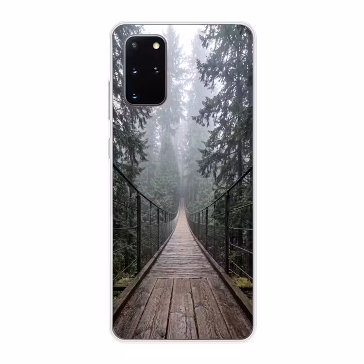 Telefoonhoesje - Brug - Bos - Mist - Natuur — 1
