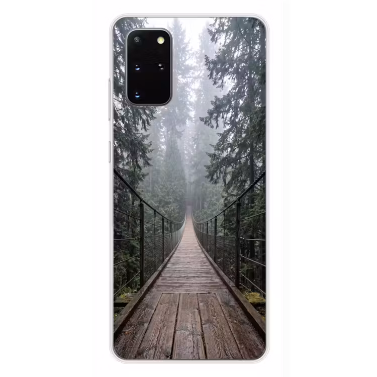 Telefoonhoesje - Brug - Bos - Mist - Natuur — 4