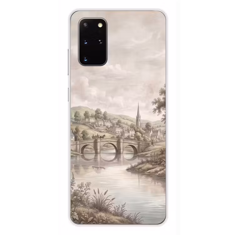 Telefoonhoesje - Dorp - Brug - Uitzicht - Groen — 4