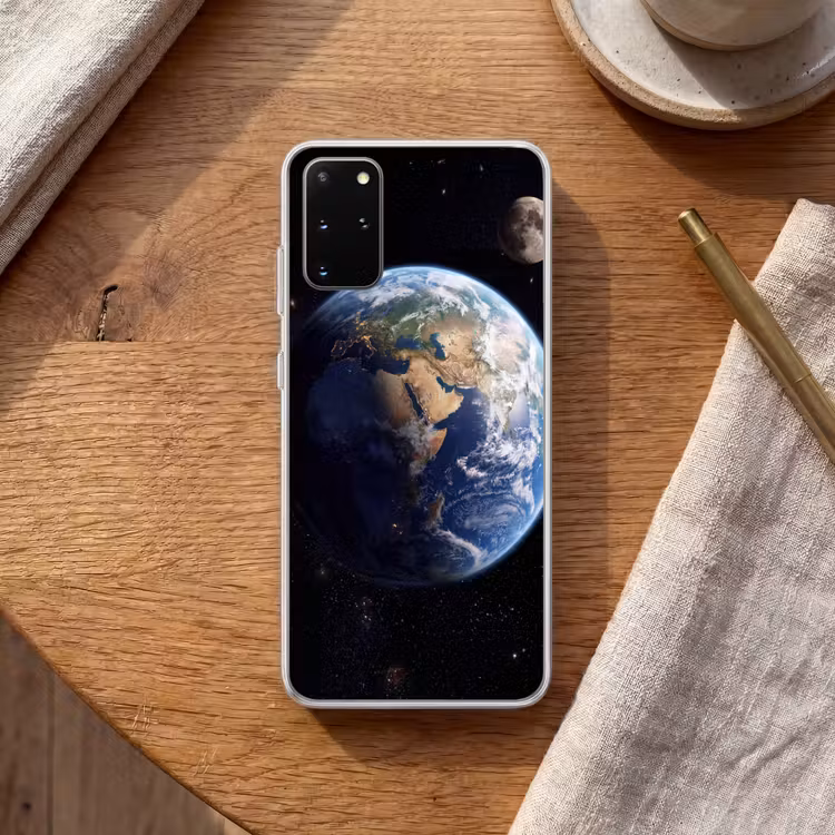 Telefoonhoesje - Aarde - Ruimte - Blauw - Groen — 2