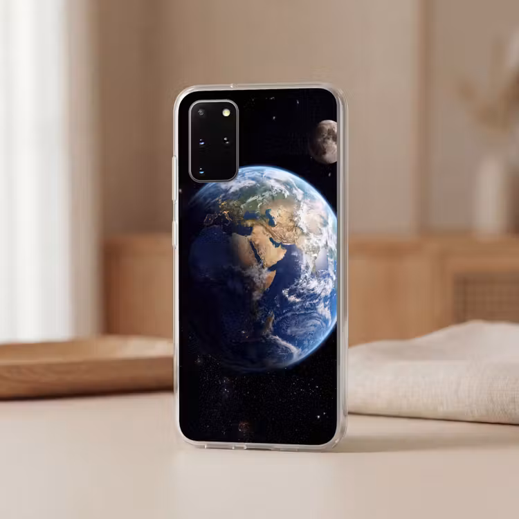 Telefoonhoesje - Aarde - Ruimte - Blauw - Groen — 3