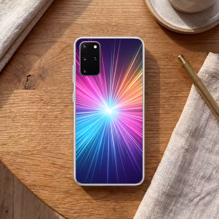 Telefoonhoesje - Abstract - Light - Burst - Modern - Colorful — 2