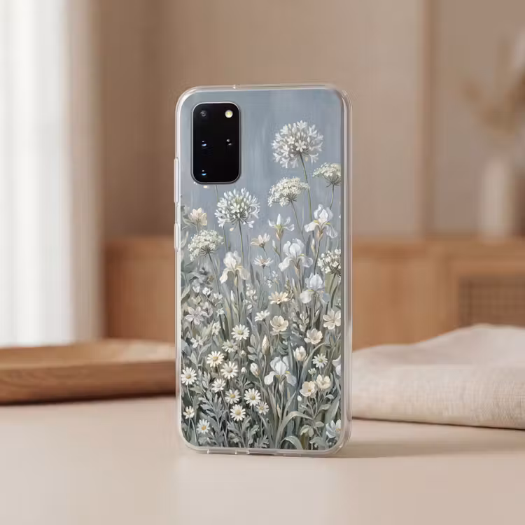 Telefoonhoesje - Bloemen - Botanisch - Blauw — 3