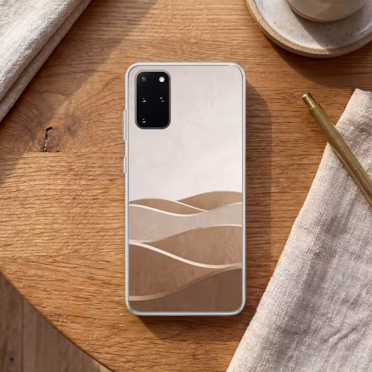 Telefoonhoesje - Abstract - Golven - Modern - Beige — 2
