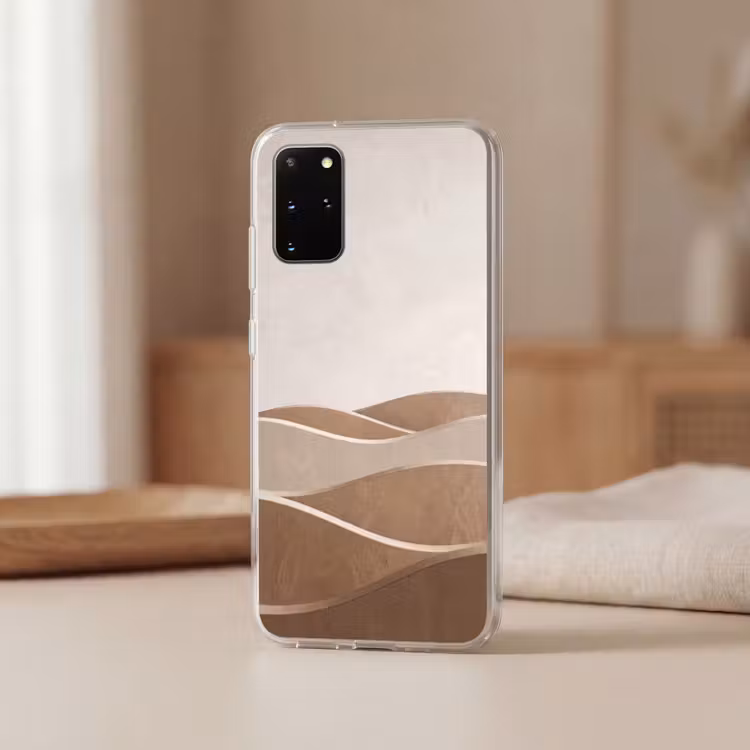 Telefoonhoesje - Abstract - Golven - Modern - Beige — 3