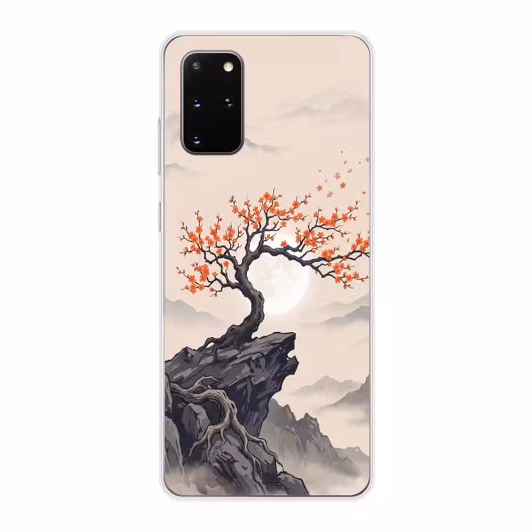Telefoonhoesje - Aziatisch - Bloesem - Rood — 1