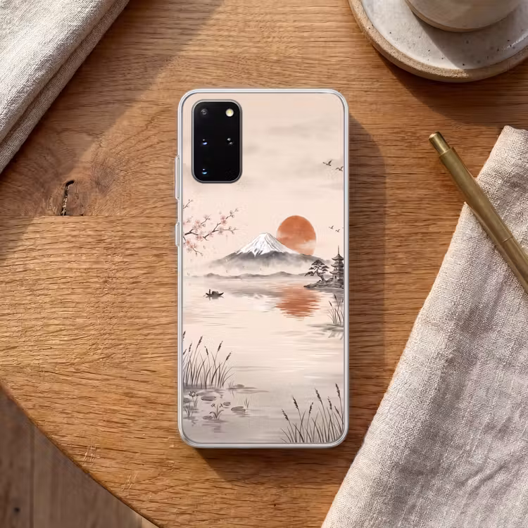 Telefoonhoesje - Bergtop - Meer - Bloesem — 2