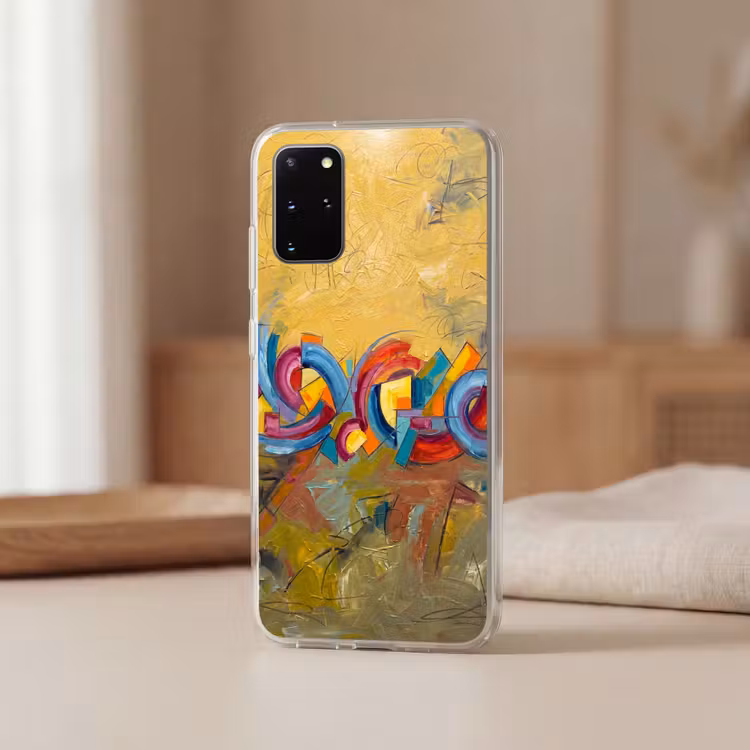 Telefoonhoesje - Abstract - Cirkels - Schilderij - Kleurrijk - Dynamisch — 3