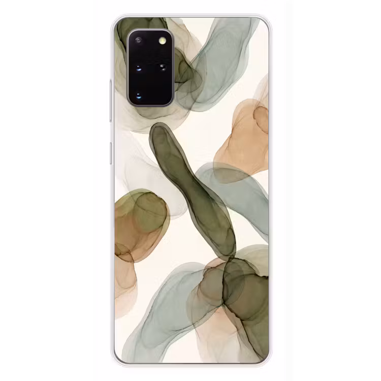 Telefoonhoesje - Abstract - Vormen - Modern - Kunst - Groen - Bruin — 4