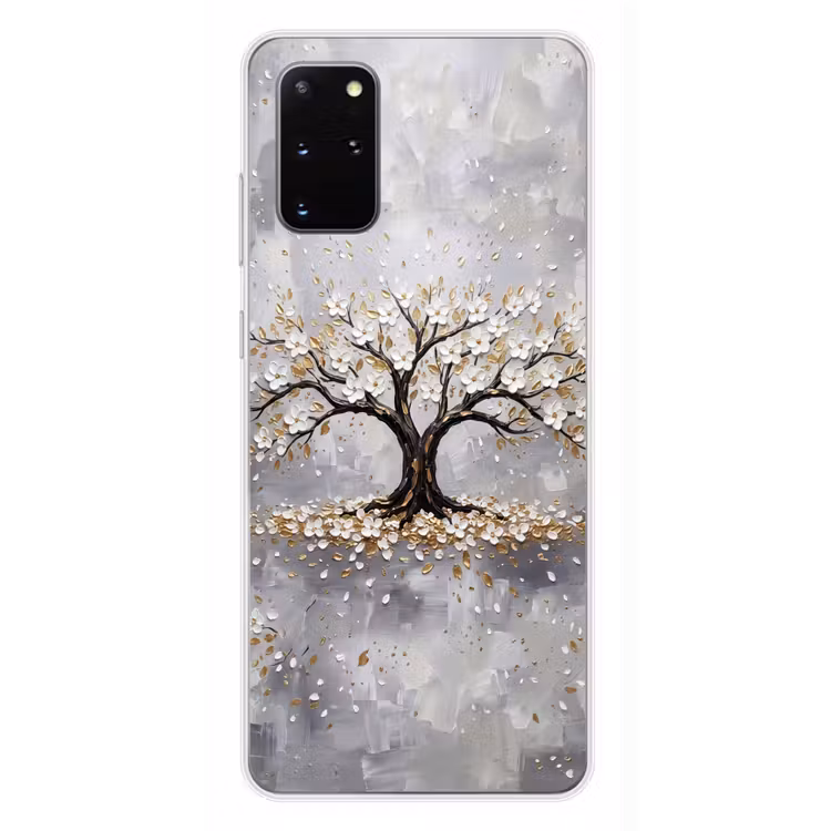 Telefoonhoesje - Boom - Bloemen - Natuur - Abstract - Wit — 4