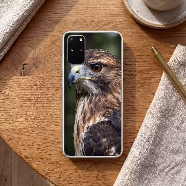 Telefoonhoesje - Buizerd - Roofvogel - Natuur - Bruin — 2
