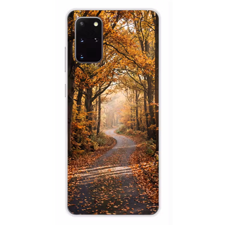 Telefoonhoesje - Bospad - Herfstbos - Bladeren - Oranje - Nostalgisch — 4