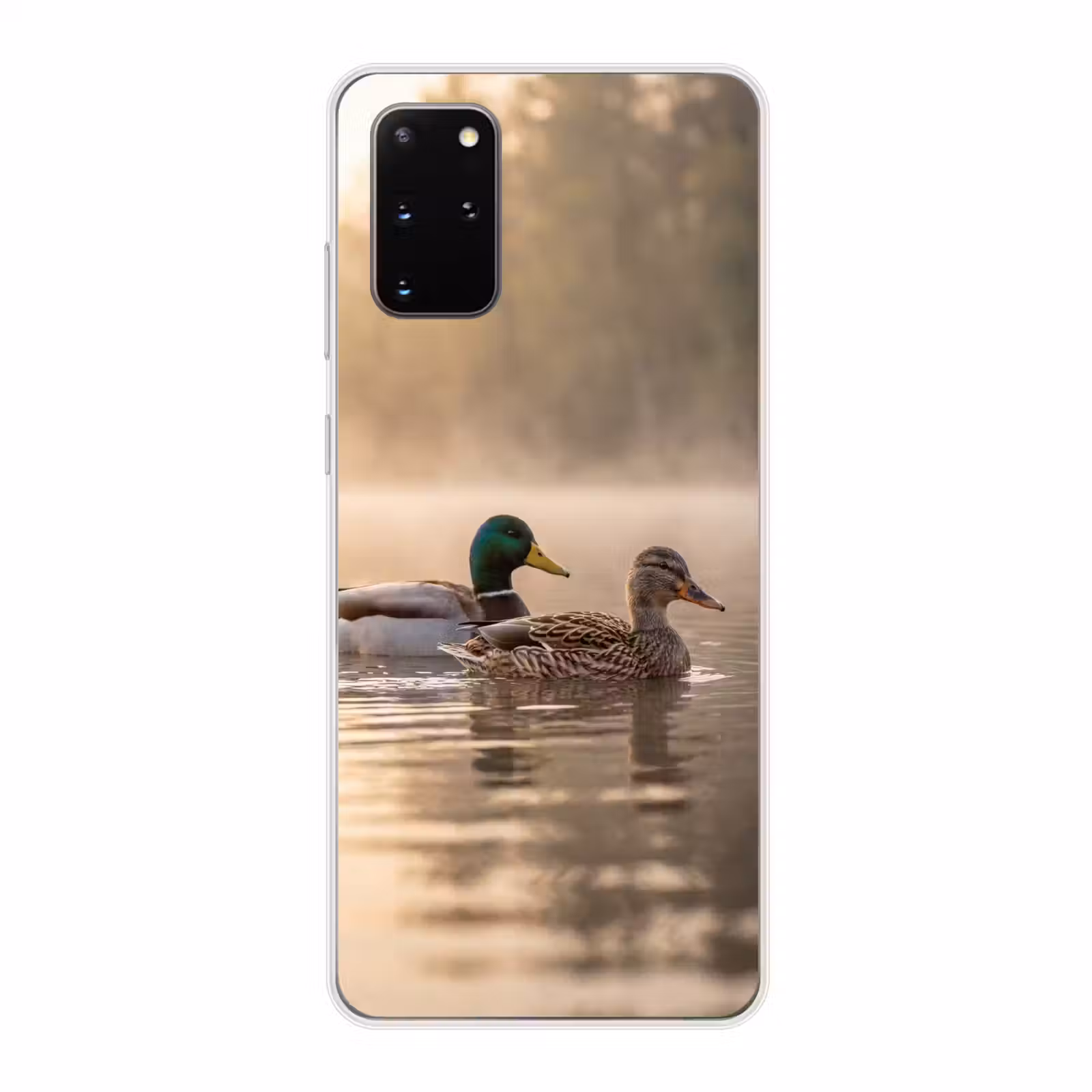 Telefoonhoesje - Eenden - Water - Mist - Natuur — 1