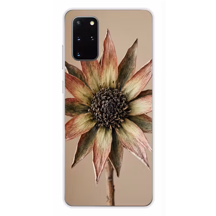 Telefoonhoesje - Droogbloem - Protea - Vintage - Beige - Rustiek — 4