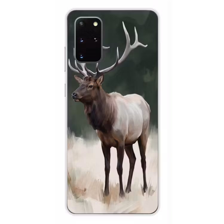 Telefoonhoesje - Edelhert - Gewei - Schildering - Rustiek — 4