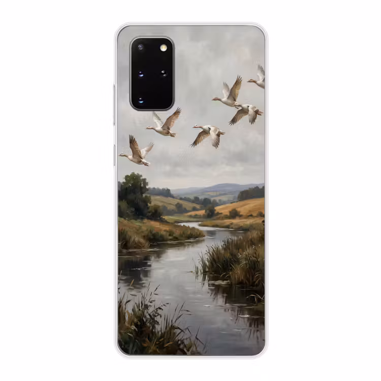 Telefoonhoesje - Eenden - Rivier - Landschap - Vlucht - Nostalgisch — 1