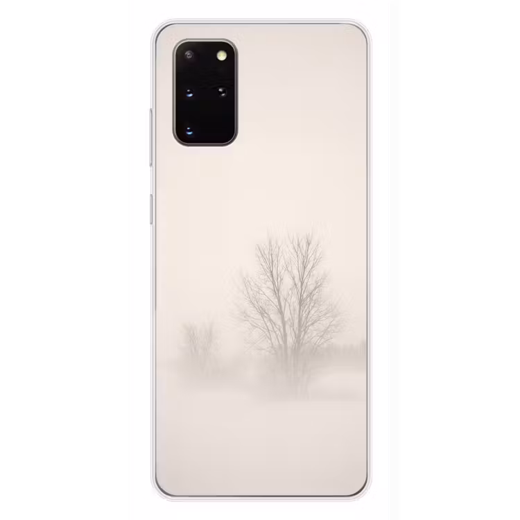 Telefoonhoesje - Boom - Mist - Sneeuw - Winter - Minimalistisch — 4