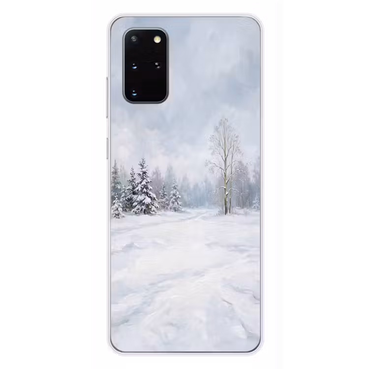 Telefoonhoesje - Bospad - Dennen - Sneeuw - Winter - Rustgevend — 4