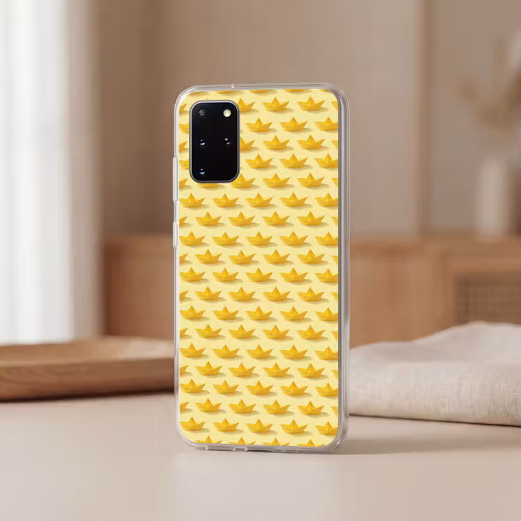 Telefoonhoesje - Bootjes - Origami - Creatief - Geel — 3