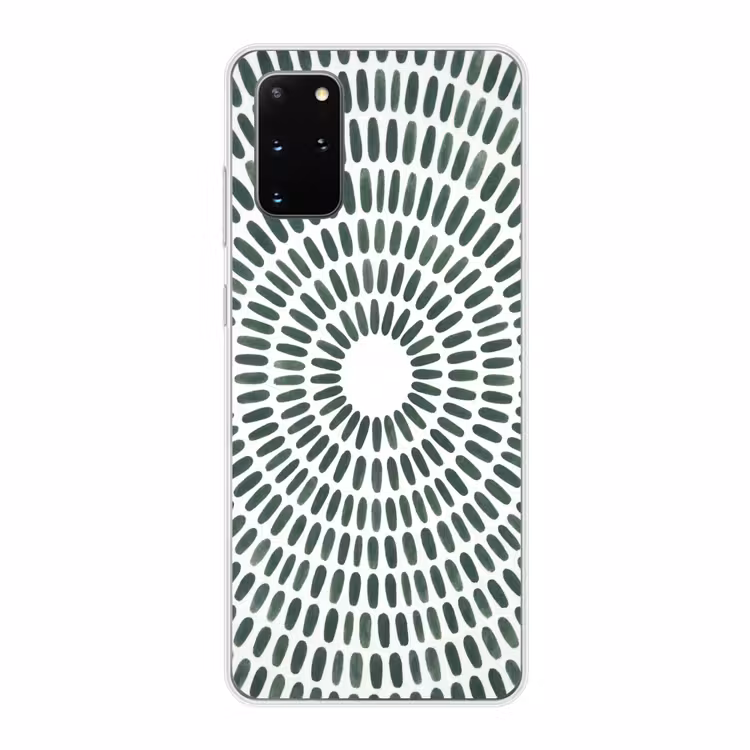 Telefoonhoesje - Abstract - Cirkel - Patroon - Modern - Groen — 1