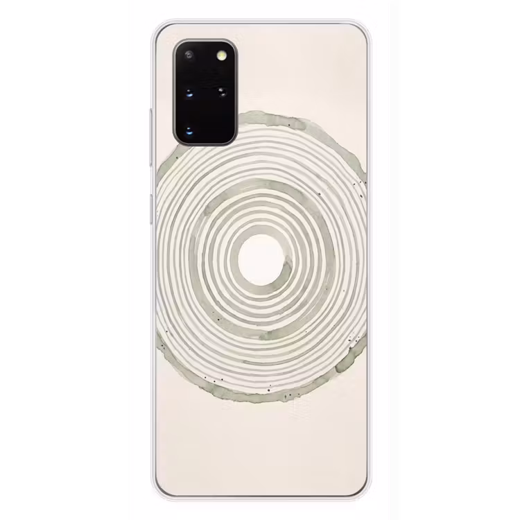 Telefoonhoesje - Abstractie - Cirkels - Waterverf - Groen - Modern — 4