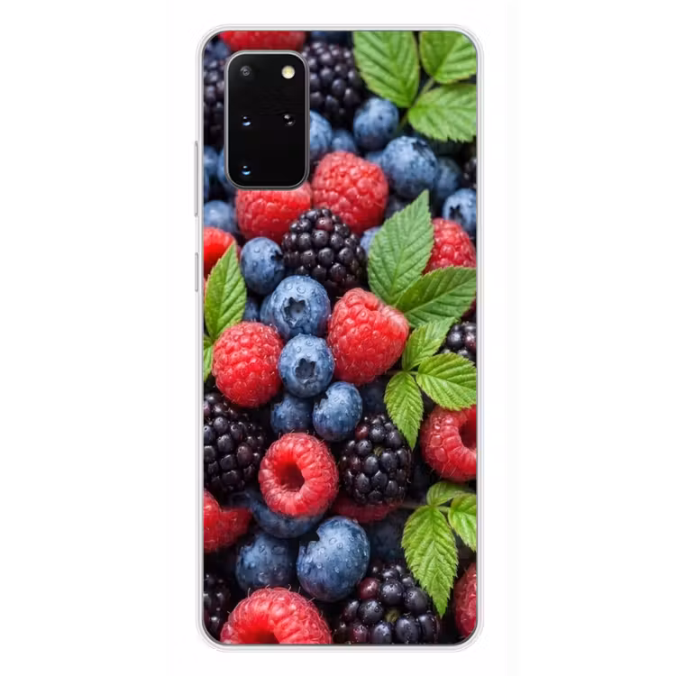 Telefoonhoesje - Bessen - Vers - Waterdruppels - Kleurrijk - Eten — 4