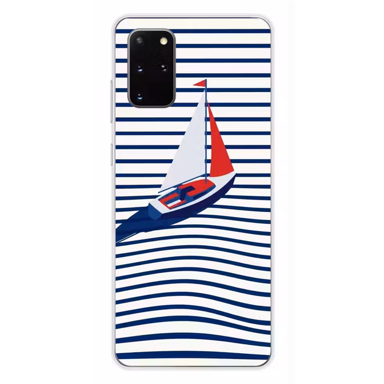 Telefoonhoesje - Boot - Water - Abstract - Blauw — 4