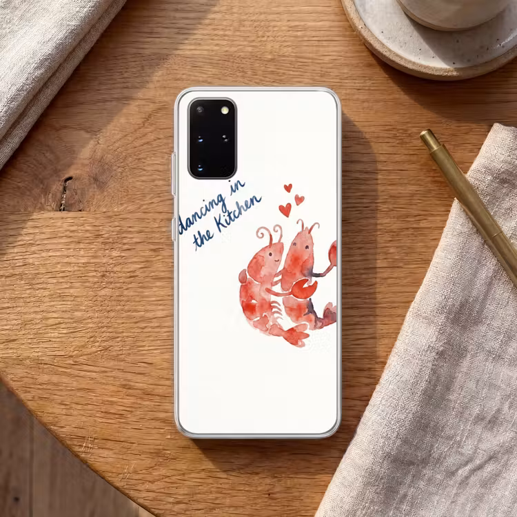 Telefoonhoesje - Dier - Dans - Liefde - Waterverf - Rood — 2