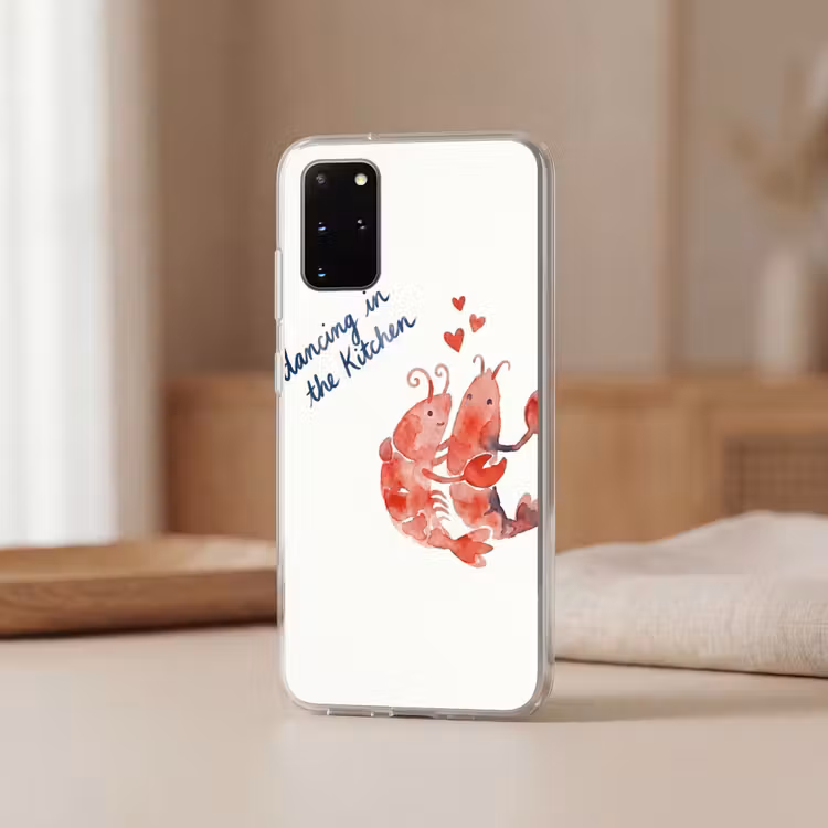 Telefoonhoesje - Dier - Dans - Liefde - Waterverf - Rood — 3
