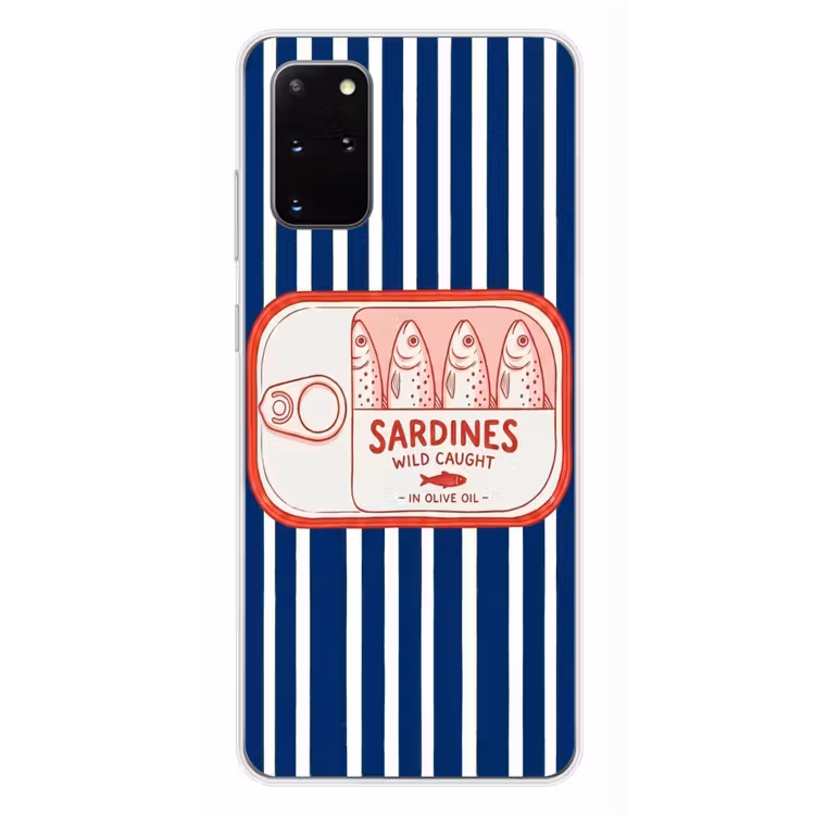 Telefoonhoesje - Eten - Vis - Blik - Illustratie - Rood — 4