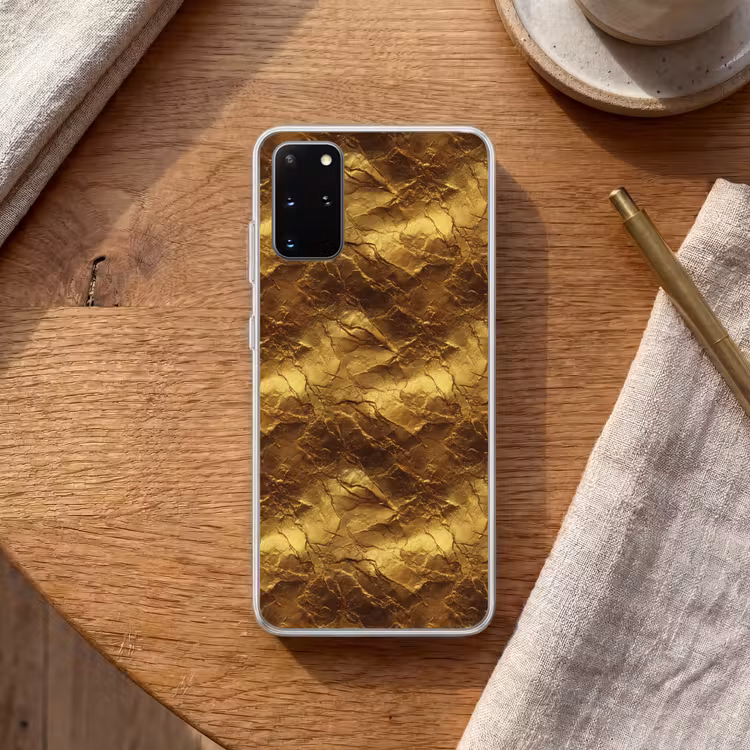 Telefoonhoesje - Bladgoud - Textuur - Goud — 2
