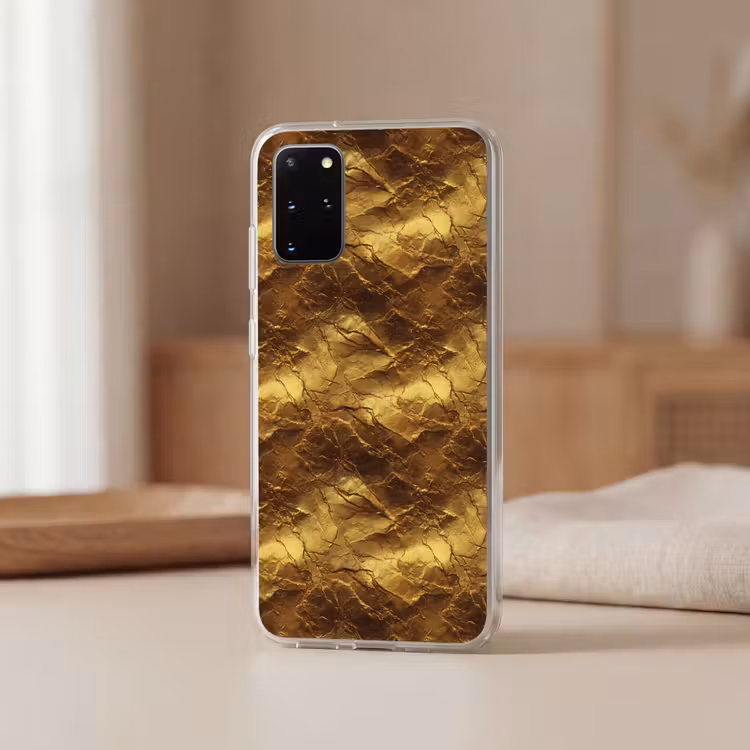 Telefoonhoesje - Bladgoud - Textuur - Goud — 3
