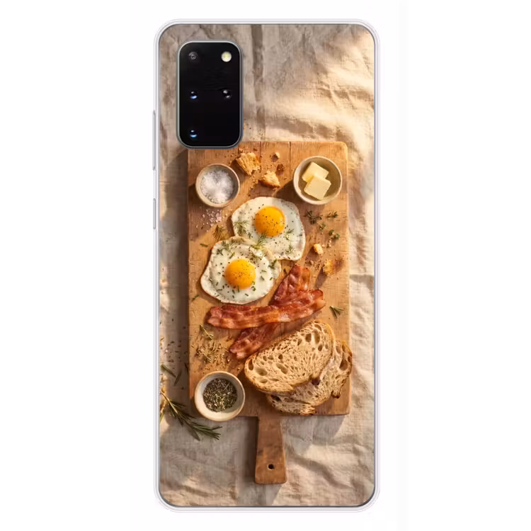 Telefoonhoesje - Eten - Ontbijt - Hout - Rustiek - Geel — 4
