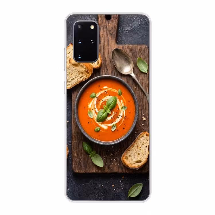 Telefoonhoesje - Eten - Soep - Basilicum - Rustiek - Rood — 1