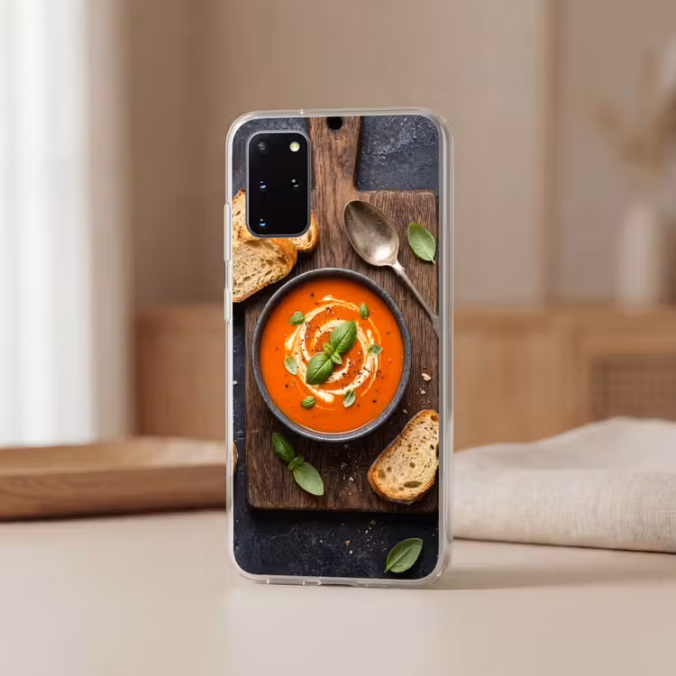 Telefoonhoesje - Eten - Soep - Basilicum - Rustiek - Rood — 3
