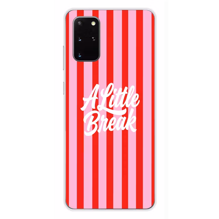 Telefoonhoesje - A Little Break - Strepen - Rood - Roze — 4