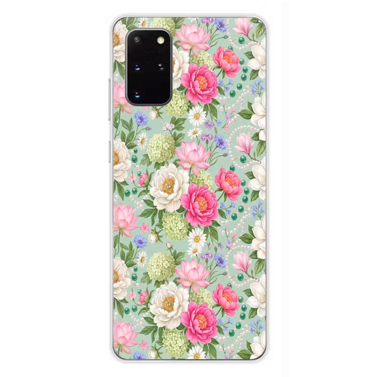 Telefoonhoesje - Bloemen - Patroon - Botanisch - Groen — 4