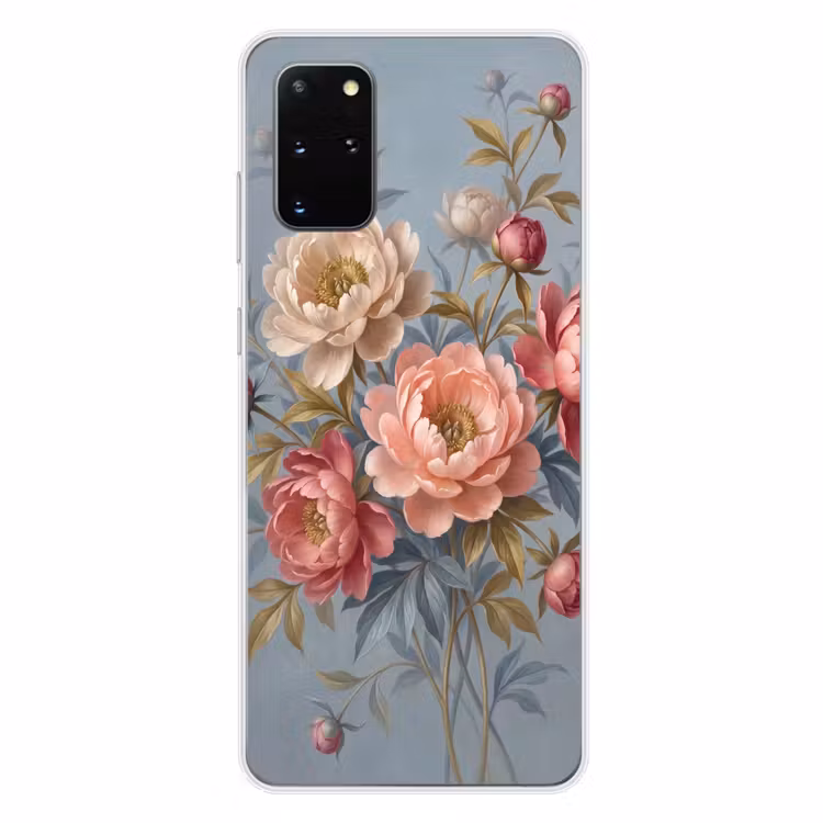 Telefoonhoesje - Bloemen - Roze - Beige - Modern - Natuur — 4
