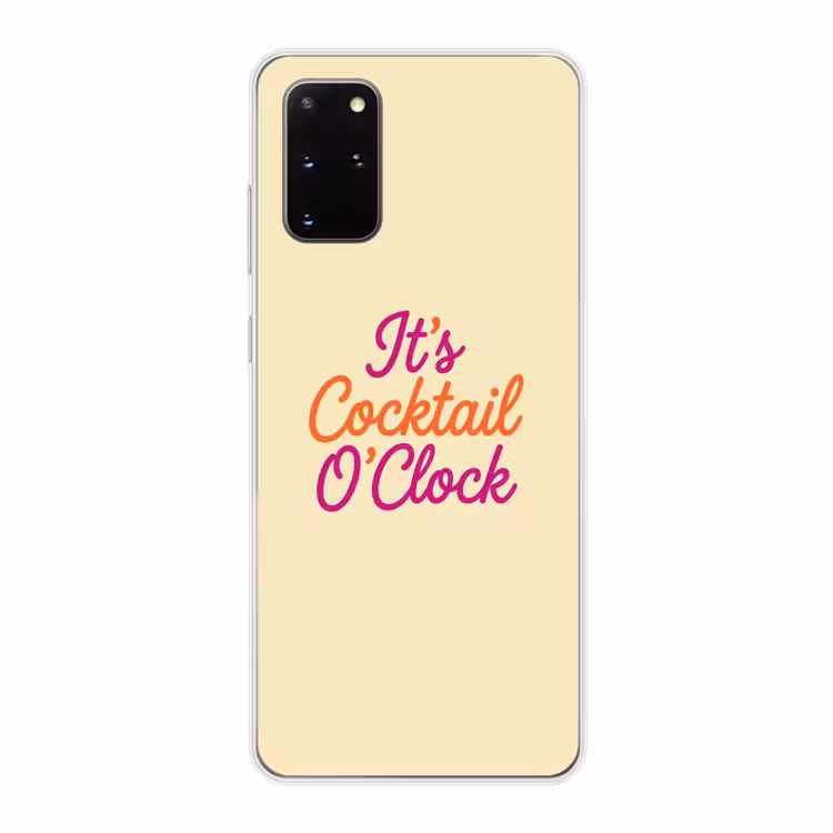 Telefoonhoesje - Cocktail O'Clock - Geel - Retro — 1