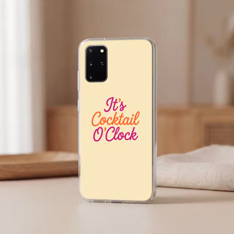 Telefoonhoesje - Cocktail O'Clock - Geel - Retro — 3